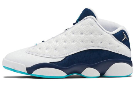 Jordan Air Jordan 13 Retro Low 'Hornets' Low Top Винтажные баскетбольные кроссовки Мужские Белый Синий