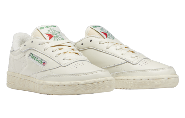 reebok Кроссовки для скейтбординга, низкие, бежево-зеленые, женские