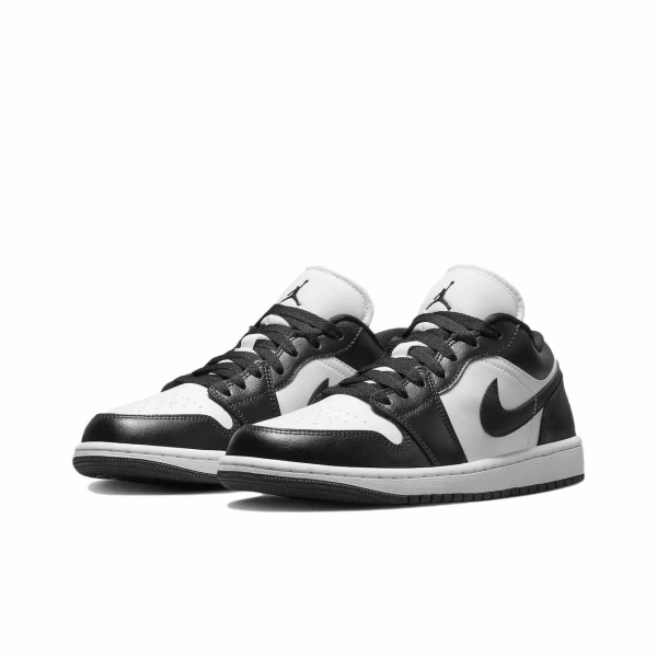 Jordan Air Jordan 1 Нижняя юбка Устойчивая к истиранию Низкий топ Детские баскетбольные кроссовки Черно-белая панда