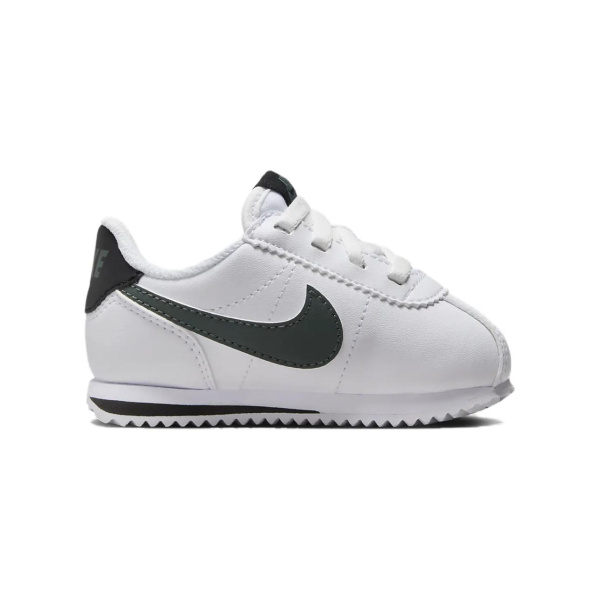 Nike Cortez EasyOn Детская Повседневная Обувь Низкий Верх Белый/Черный/Винтажный Зеленый Детский