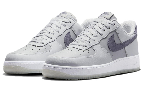 Nike Air FORCE 1 Кроссовки для скейтбординга Низкие Серые Мужские