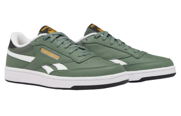 reebok Club C Series Кроссовки для скейтбординга Низкие Зеленые Белые Унисекс