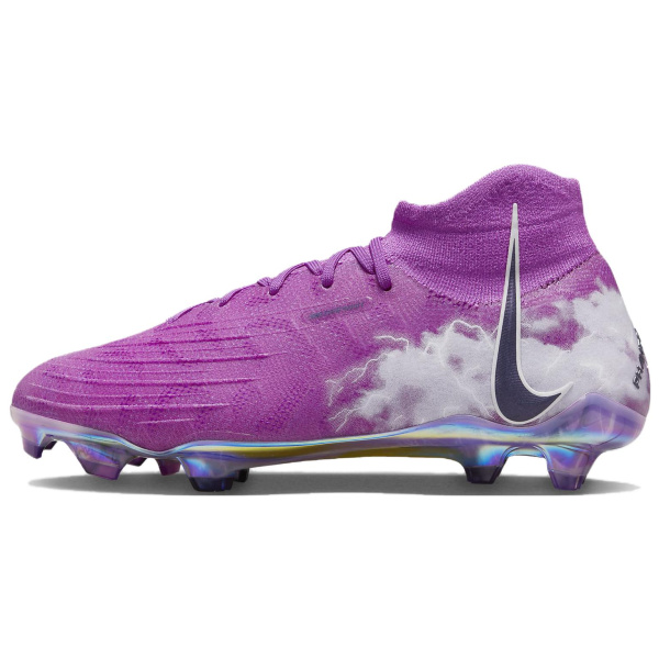 Nike Phantom Luna Elite FG Твердый грунт Противоскользящие Устойчивые к истиранию Футбольные бутсы Женские Фиолетовый