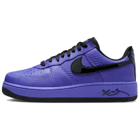 Коби Брайант x Nike Air FORCE 1 Slip-Resistant Abrasion-Resistant Low-Top Скейтбординг Кроссовки Unisex Черный Фиолетовый