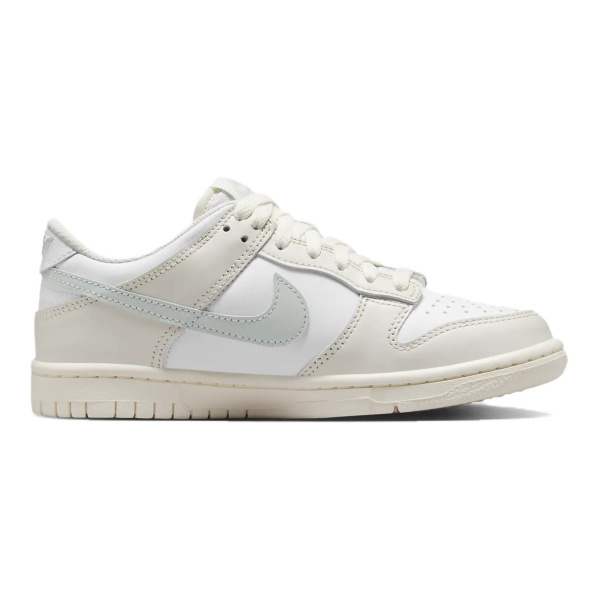 NIKE Dunk Детские Скейтбординги Низкие Топы Экрю/Серый Унисекс