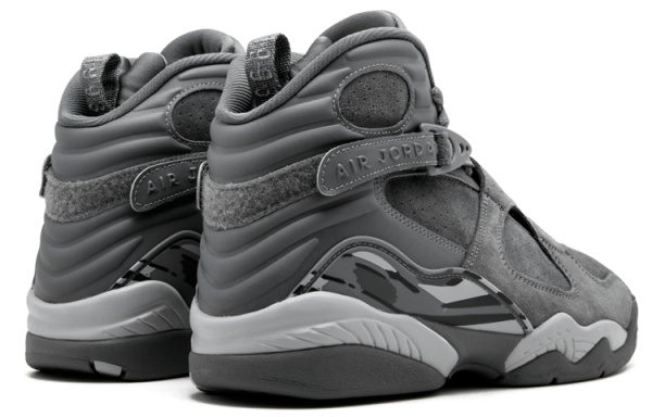 Jordan Air Джордан 8 Ретро Cool GREY Non Slip Легкий High Top Винтажные баскетбольные кроссовки Мужские Серый