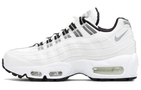 Nike Air Max 95 Low Беговые кроссовки Женские Белые Серебряные