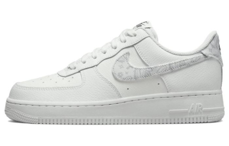 Nike Air FORCE 1 '07 ESS 'Белый Пейсли' Низкие Кроссовки для скейтбординга Женские Белые Серые
