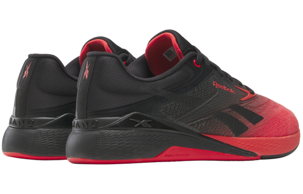 reebok Беговые кроссовки Низкие Черные / Красные Унисекс