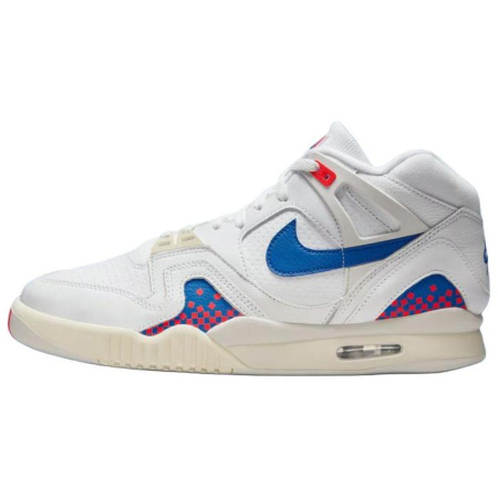 Nike Air Tech Challenge 2 Slip-Resistant Abrasion-Resistant MID Топ Тренировочные Кроссовки Мужские Белые Синие