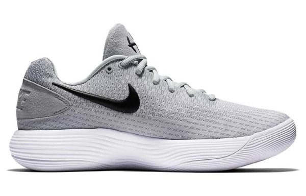 Nike Hyperdunk 2017 Slip-Resistant Низкие Баскетбольные Кроссовки для Игры Мужские Серый Белый