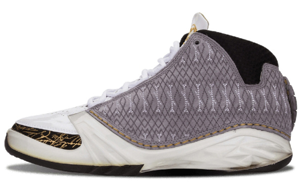 Jordan Air Jordan 23 Белый Stealth Non Slip Легкий MID Топ Винтажные баскетбольные кроссовки Мужской Серый
