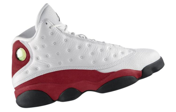 Jordan Air Jordan 13 Retro Cherry High Top Винтажные баскетбольные кроссовки Мужские Белый Красный Выпуск 2010 года