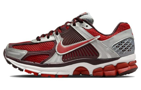 Nike Air Zoom Vomero 5 Амортизация Устойчивость к истиранию Дышащие Низкие Кроссовки для бега Женские Красный Белый
