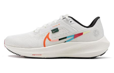 Nike Air Zoom Pegasus 40 Устойчивый к истиранию Низкий Топ Повседневные Тренировочные Беговые кроссовки Женские Белые
