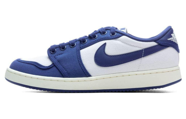 Jordan Air Jordan 1 KO Low 'Kentucky' Устойчивый к истиранию Дышащий Низкий Топ Винтажные Баскетбольные Кроссовки Унисекс Белый Синий