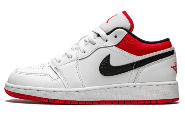 Jordan Air Jordan 1 Low 'Чикаго' Low Топ Винтажные баскетбольные кроссовки Мужской Белый и красный