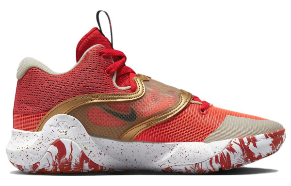 Nike KD Trey 5 X Амортизаторы Shock Resistant MID Баскетбольные кроссовки для игры Мужской Красный