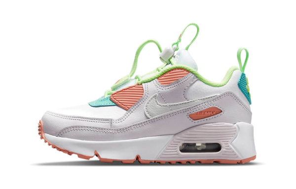 Nike Air Max 90 Детская повседневная обувь Низкий Топ Пре-Школа