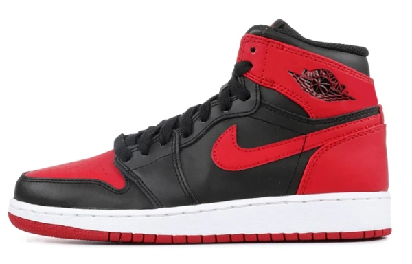 Jordan Air Jordan 1 Детские баскетбольные кроссовки Высокие Топы для школьного возраста