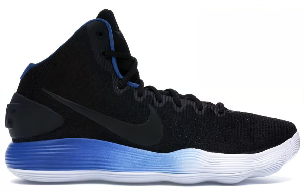 Nike Hyperdunk 2017 BLK EP Slip-resistant Abrasion-resistant MID Топ Баскетбольные кроссовки Мужской Черный Синий