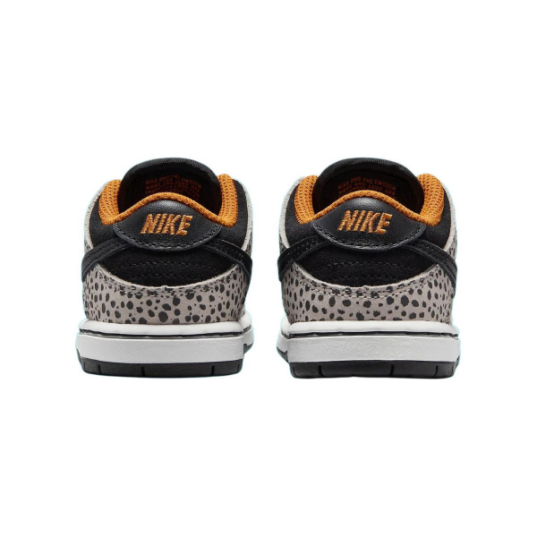NIKE Dunk SB Детская обувь, низкие кеды, светло-коричневый/черный/оранжевый