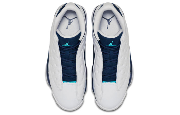 Jordan Air Jordan 13 Retro Low 'Hornets' Low Top Винтажные баскетбольные кроссовки Мужские Белый Синий