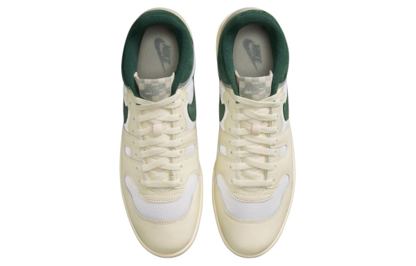 Nike Mac Attack Аbrasion Resistant Дышащий MID Скейтбординг Топ Кроссовки Мужские Бежево-зеленые