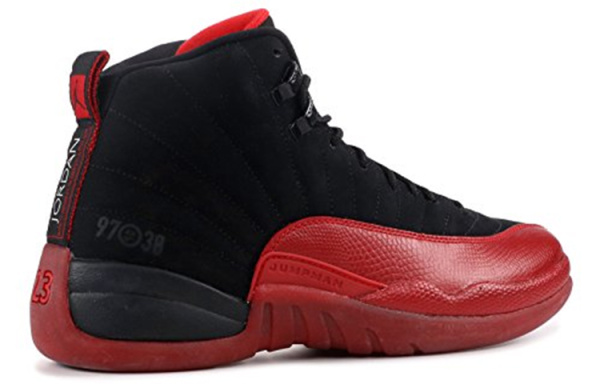 Jordan Air Джордан 12 Ретро Flu Game Non Slip Легкий Высокий Топ Винтажные баскетбольные кроссовки Мужской Черный Красный 2009 Edition