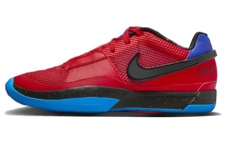 Nike Ja 1 EP Морант 1 Low Топ Баскетбольные кроссовки Мужской Красный синий Азиатская версия