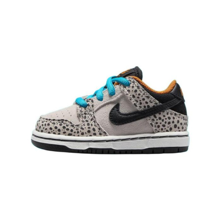 NIKE Dunk SB Детская обувь, низкие кеды, светло-коричневый/черный/оранжевый