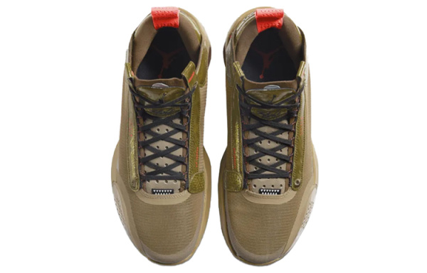 Jordan Air Джордан 34 Bayou Boys PE Крокодил Zion MID Баскетбольные кроссовки для игры Мужские Коричнево-желтые