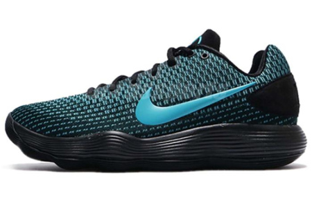 Nike Hyperdunk 2017 React Bajo EP Low Топ Баскетбольные кроссовки для игры Мужской Черный Синий