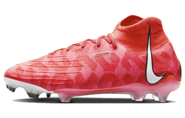 Nike Phantom Luna Elite FG Твердый грунт Искусственный шип Универсальная сцепность Футбольные бутсы Унисекс Красный