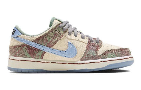 NIKE Dunk SB Детские Скейтбординги Низкие Топы Экрю Kids