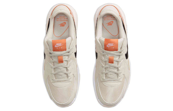 Nike Air Max Excee Low Топ Air Cushion Повседневные Беговые Кроссовки Женские Бежевый Белый Оранжевый