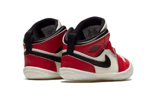 Jordan Air Jordan 1 Обувь для малышей MID Топ Белый и красный Baby