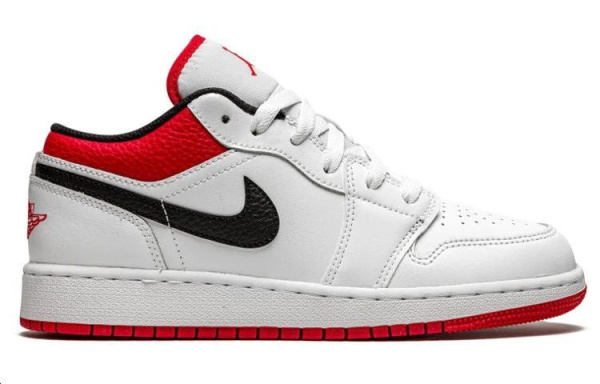 Jordan Air Jordan 1 Low 'Чикаго' Low Топ Винтажные баскетбольные кроссовки Мужской Белый и красный