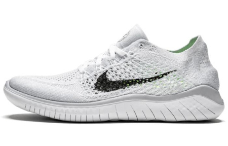 Nike Free RN Low Топ Спринт Беговые кроссовки Женские Белый Черный