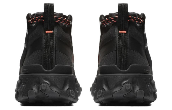 Nike ISPA React LW WR MID Амортизация Противоскользящий Легкий MID Топ Повседневный Унисекс Черный