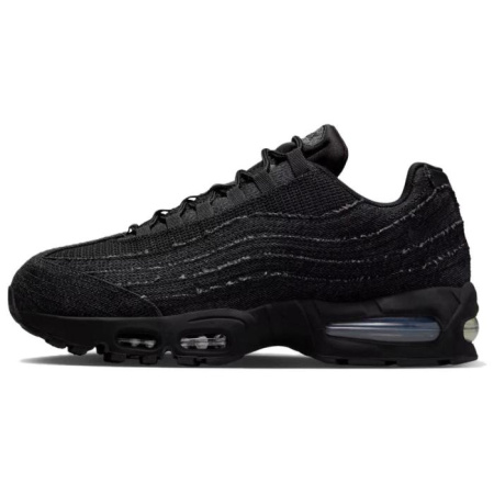 Levi's x Nike Air Max 95 Устойчивые к истиранию низкие беговые кроссовки унисекс черного цвета