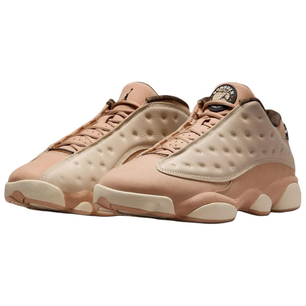 Jordan Air Jordan 13 Нижняя юбка Устойчивая к истиранию Низкий Топ Винтажные баскетбольные кроссовки Мужские Бежево-розовые Выпуск 2025 года