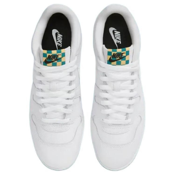 Nike Mac Attack Slip Resistant Abrasion Resistant MID Топ Скейтборд Кроссовки Унисекс Белый Синий