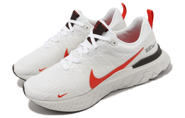 Nike React Infinity Run Flyknit 3 Устойчивый к истиранию низкий топ Спринт Беговые кроссовки Мужской Белый