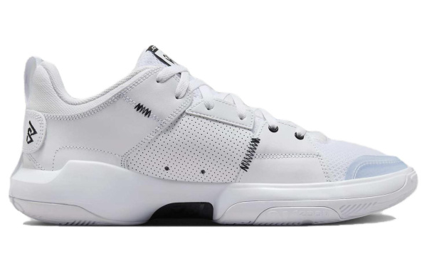 Jordan One Take 5 PF Амортизация Износостойкие Низкие Баскетбольные Кроссовки Унисекс Синие Белые
