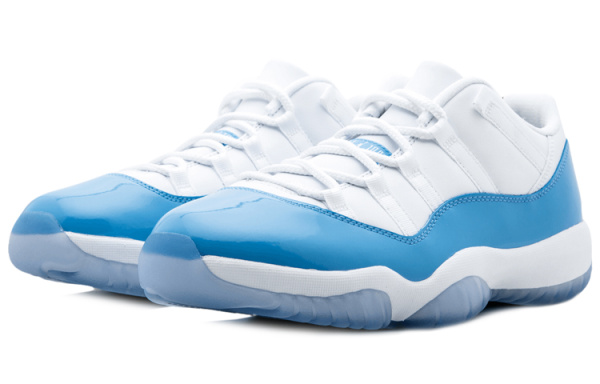 Jordan Air Jordan 11 Retro Low 'UNC' Low Top Винтажные баскетбольные кроссовки Мужские Каролина Синий Выпуск 2017 года