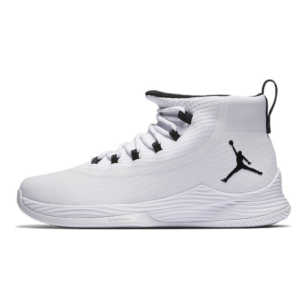 Джордан Ultra Fly 2 Non Slip Легкий Высокий Топ Винтажные Баскетбольные Кроссовки Мужские Белый Черный
