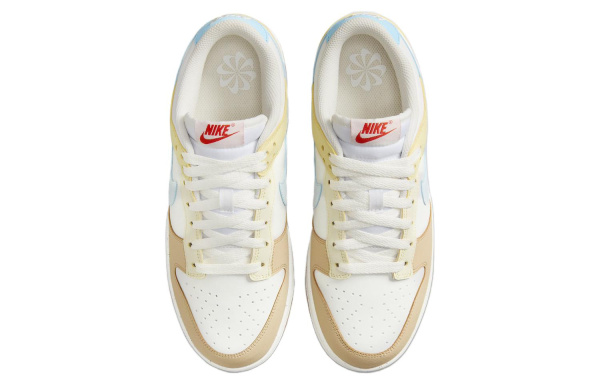 NIKE Dunk Кроссовки для скейтбординга Низкие Белые Коричневые Голубые Женские