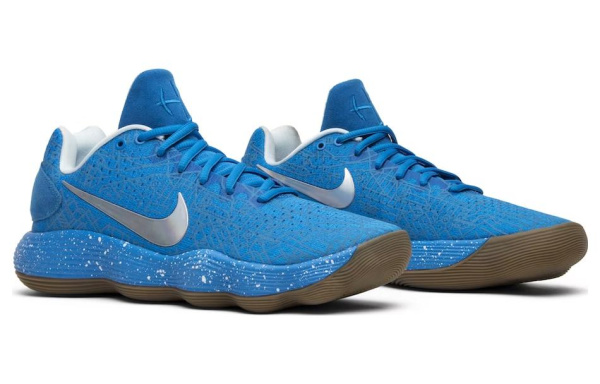 Nike Hyperdunk 2017 Slip-Resistant Низкие Баскетбольные Кроссовки для Игры Мужские Синие Выпуск 2017