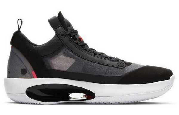 Jordan Air Джордан 34 Low PF Heritage Low Топ Баскетбольные кроссовки для игры Мужской Черный Красный Азиатская Версия